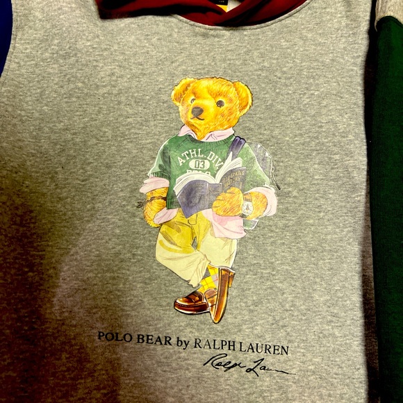 A polo business bear hoodie not worn once size adult small